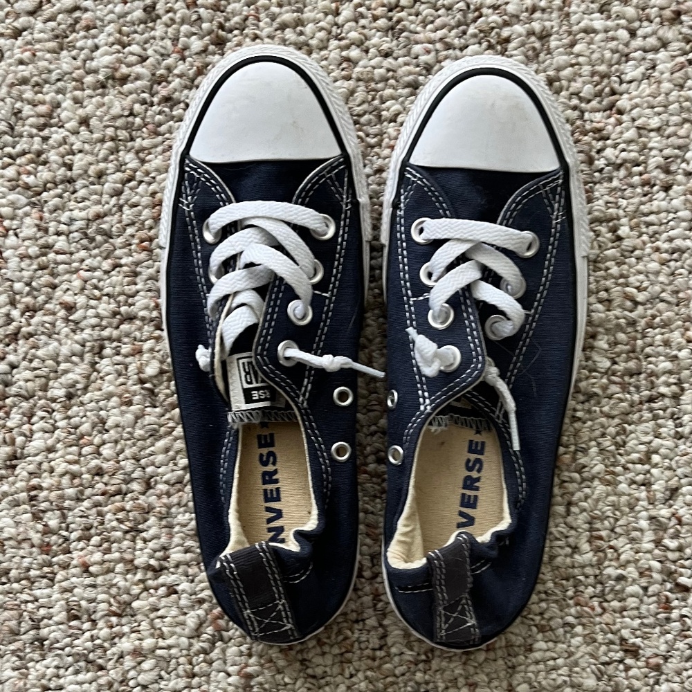 Navy Slip on Converse